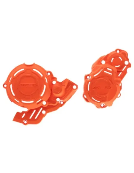 Protector Tapa Embrague y Encendido Acerbis Ktm Excf 250/350 24-26/Husqvarna Fe 250/350 24-26/Gas Gas Ecf 250/350 24-26 Naranja.
