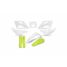 Kit Completo Plásticos Ufo Husqvarna Te/Fe 24-25 Blanco/Amarillo.