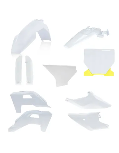 Kit Completo Plásticos Acerbis Husqvarna Tc 85 25-26 Blanco/Amarillo.