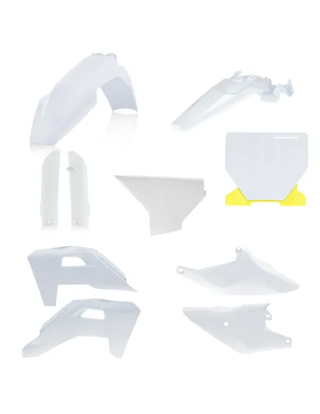 Kit Completo Plásticos Acerbis Husqvarna Tc 85 25-26 Blanco/Amarillo.