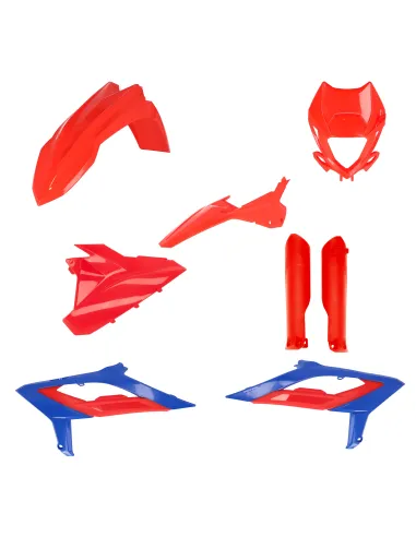 Kit Completo Plásticos Acerbis Beta rr 125-480 23-24 Rojo/Azul.