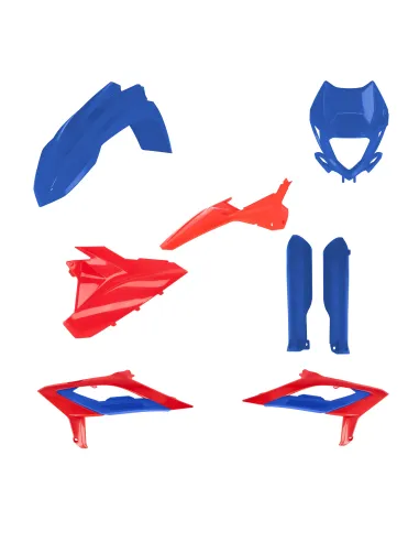 Kit Completo Plásticos Acerbis Beta rr 125-480 23-24 Rojo/Azul.