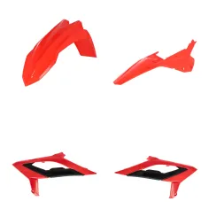 Kit Plásticos Acerbis Beta rr 125-480 23-24 Rojo/Negro.