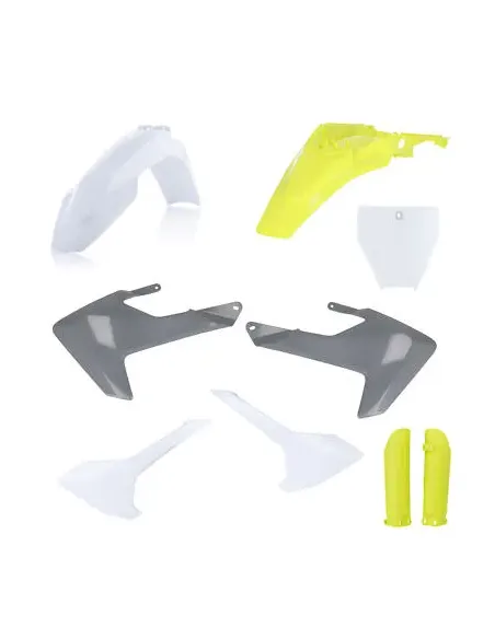 Kit Completo Plásticos Acerbis Husqvarna Tc 65 17-23 Blanco/Amarillo.