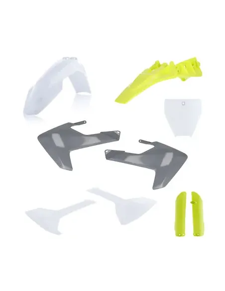 Kit Completo Plásticos Acerbis Husqvarna Tc 85 18-24 Blanco/Amarillo/Gris.