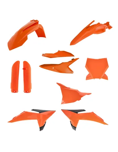 Kit Completo Plásticos Acerbis Ktm Sx 85 25-26 Naranja/Negro.