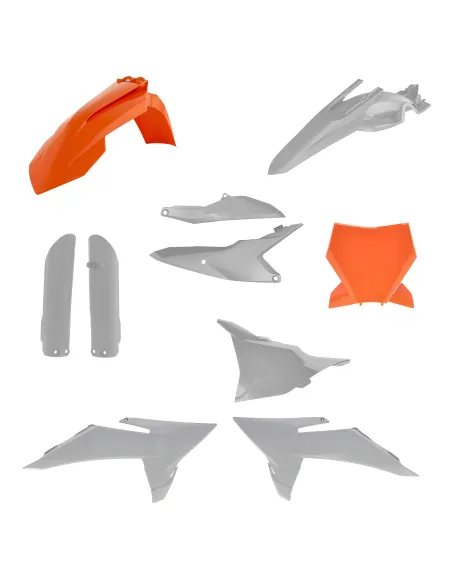 Kit Completo Plásticos Acerbis Ktm Sx 85 25-26 Naranja/Gris.