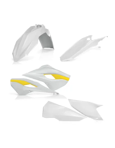 Kit Plásticos Acerbis Husqvarna Te/Fe 125-501 15-16 Blanco/Amarillo.