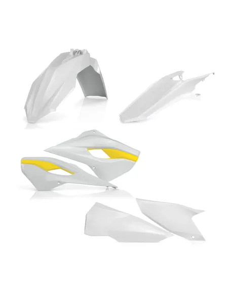 Kit Plásticos Acerbis Husqvarna Te/Fe 125-501 15-16 Blanco/Amarillo.