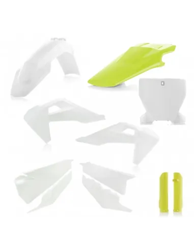 Kit Completo Plásticos Acerbis Husqvarna Tc/Fc 125-450 19-22 Blanco/Amarillo.
