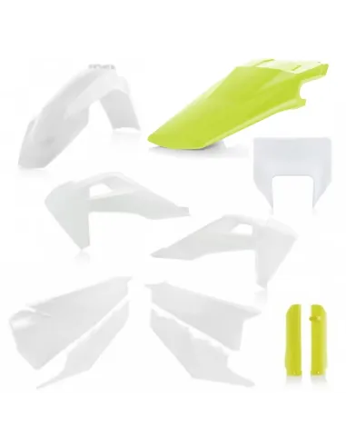 Kit Completo Plásticos Acerbis Husqvarna Te/Fe 125-501 20-23 Blanco/Amarillo.