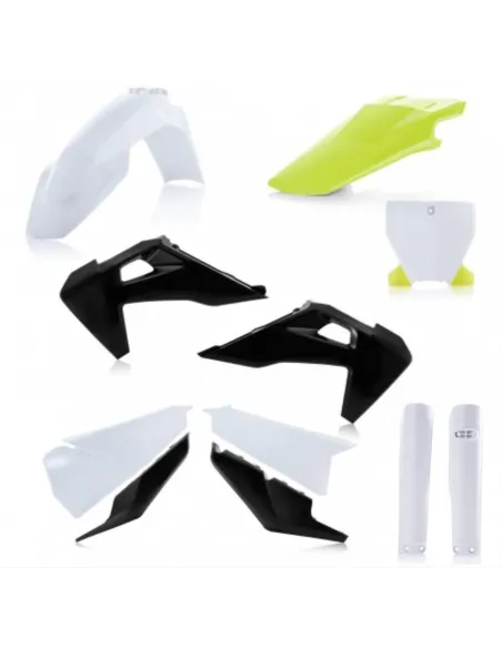 Kit Completo Plásticos Acerbis Husqvarna Tc/Fc 125-450 19-22 Blanco/Negro/Amarillo.