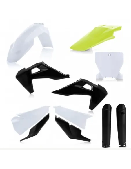 Kit Completo Plásticos Acerbis Husqvarna Tc/Fc 125-450 19-22 Blanco/Negro/Amarillo.