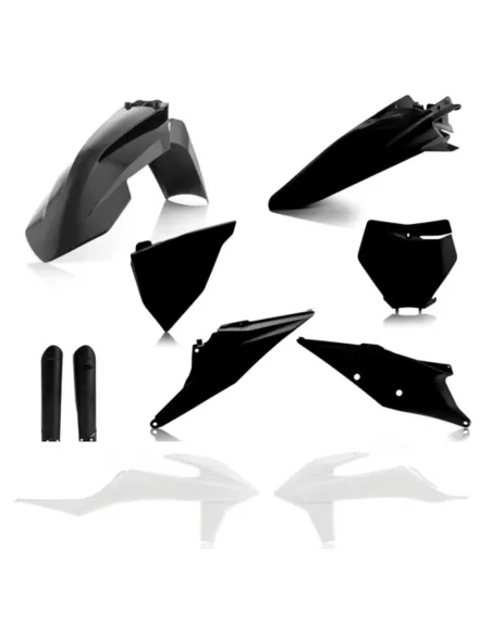 Kit Completo Plásticos Acerbis Ktm Sx/Sxf 125-450 19-22 Negro/Blanco.