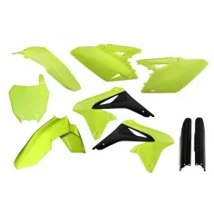 Kit Completo Plásticos Acerbis Suzuki Rmz 450 08-17 Amarillo Flúor/Negro.