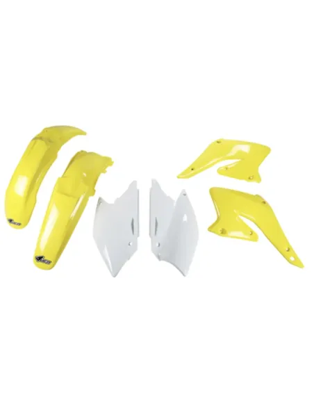 Kit Plásticos Polisport Suzuki Rmz 250 04-06 Amarillo/Blanco.