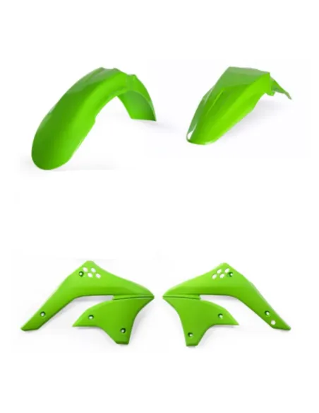 Kit Plásticos Acerbis Kawasaki Kxf 450 06-08 Verde/Blanco.