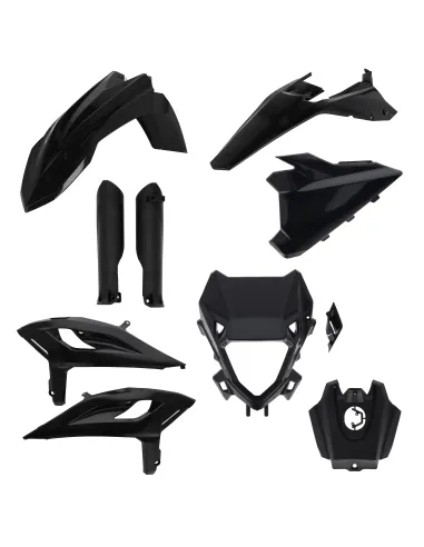 Kit Completo Plásticos Acerbis Beta rr 125-480 25-26 Negro.
