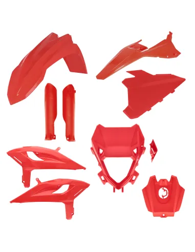 Kit Completo Plásticos Acerbis Beta rr 125-480 25-26 Rojo.