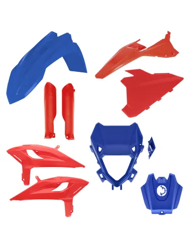 Kit Completo Plásticos Acerbis Beta rr 125-480 25-26 Azul/Rojo.