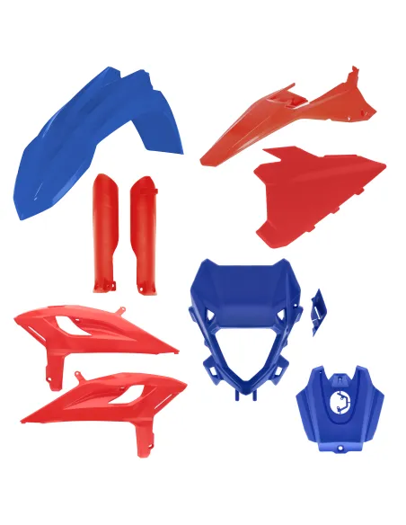Kit Completo Plásticos Acerbis Beta rr 125-480 25-26 Azul/Rojo.