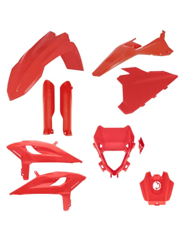 Kit Completo Plásticos Acerbis Beta rr 125-480 25-26 Rojo.