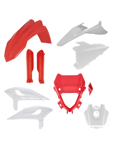 Kit Completo Plásticos Acerbis Beta rr 125-480 25-26 Rojo/Blanco.