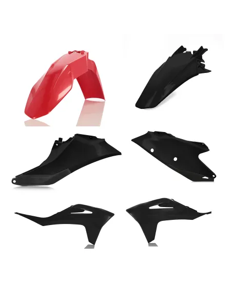 Kit Plásticos Acerbis Gas Gas Ec/Ecf 125-500 21-23 Rojo/Negro.