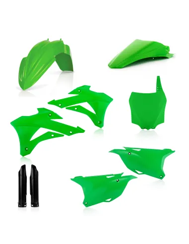 Kit Completo Plásticos Acerbis Kawasaki Kx 85 14-21 Verde/Negro.