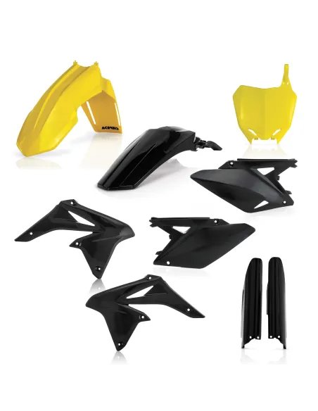 Kit Completo Plásticos Acerbis Suzuki Rmz 250 10-18 Amarillo/Negro.