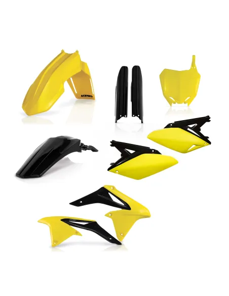 Kit Completo Plásticos Acerbis Suzuki Rmz 250 10-18 Amarillo/Negro.