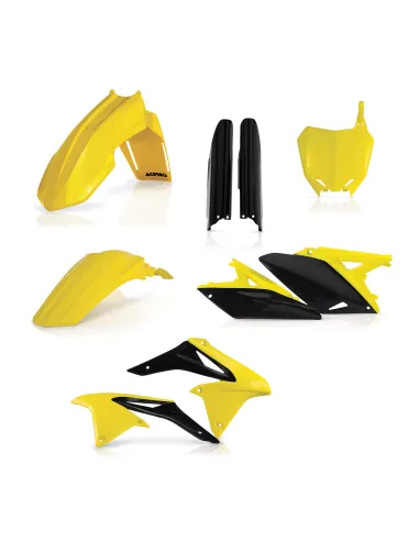 Kit Completo Plásticos Acerbis Suzuki Rmz 250 10-18 Amarillo/Negro.