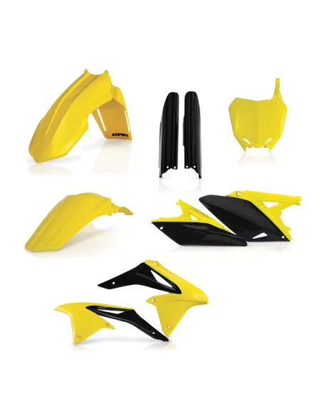 Kit Completo Plásticos Acerbis Suzuki Rmz 250 10-18 Amarillo/Negro.