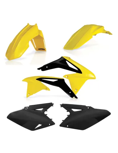 Kit Plásticos Acerbis Suzuki Rmz 450 08-17 Amarillo/Negro.