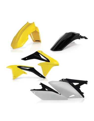 Kit Plásticos Acerbis Suzuki Rmz 250 10-18 Amarillo/Negro.