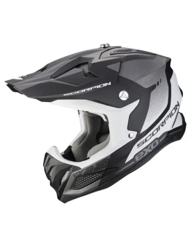 Casco Scorpion Vx-22 Air Attis Negro/Blanco Mate.