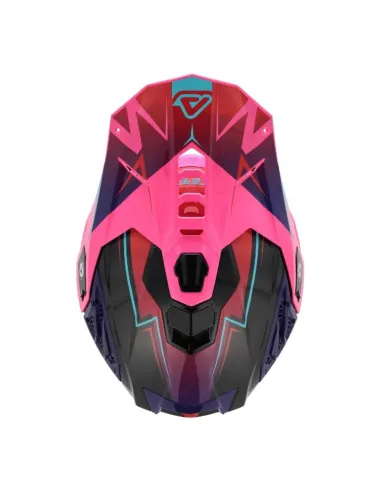 Casco Acerbis Airstrike Rosa/Morado Brillo.
