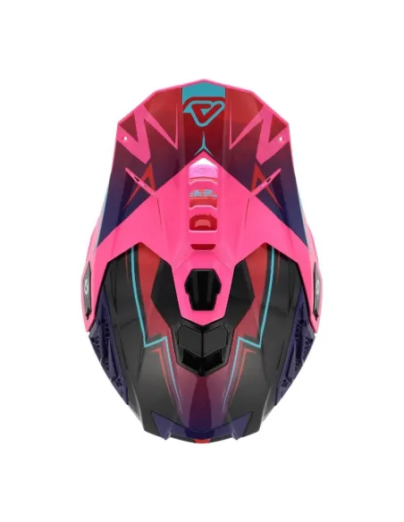 Casco Acerbis Airstrike Rosa/Morado Brillo.