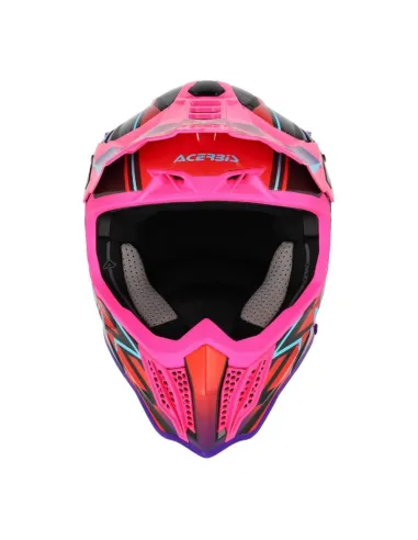 Casco Acerbis Airstrike Rosa/Morado Brillo.