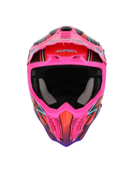 Casco Acerbis Airstrike Rosa/Morado Brillo.