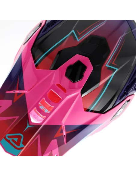 Casco Acerbis Airstrike Rosa/Morado Brillo.