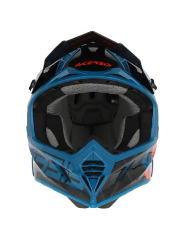 Casco Acerbis X-Track Vtr Azul/Naranja Brillo.