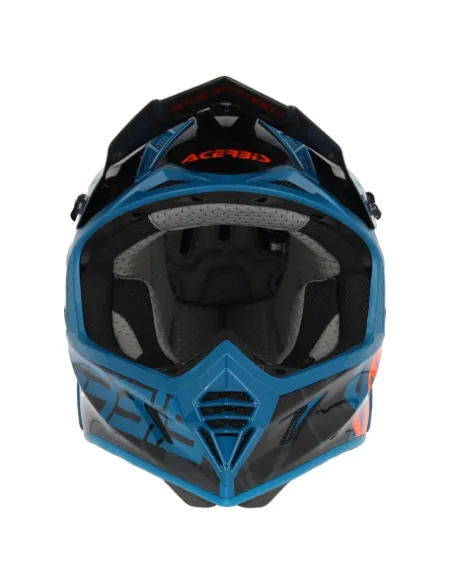 Casco Acerbis X-Track Vtr Azul/Naranja Brillo.