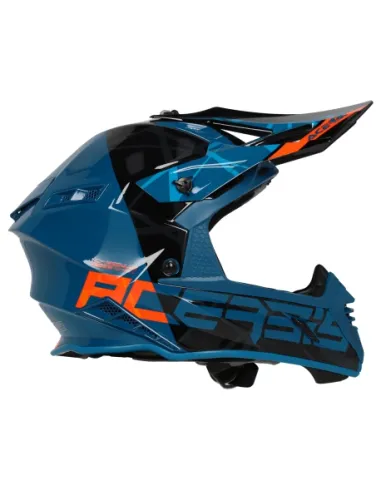 Casco Acerbis X-Track Vtr Azul/Naranja Brillo.