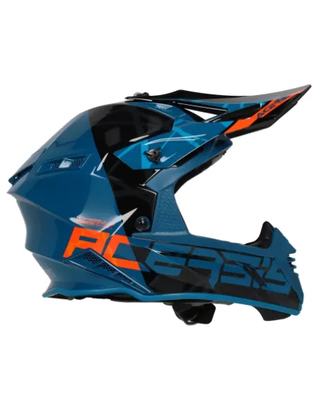 Casco Acerbis X-Track Vtr Azul/Naranja Brillo.