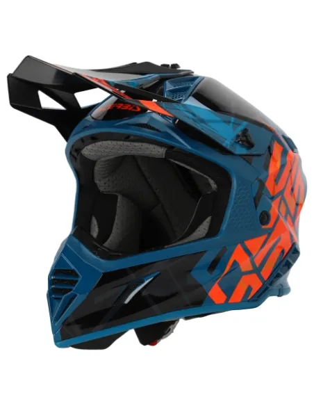 Casco Acerbis X-Track Vtr Azul/Naranja Brillo.