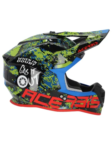 Casco Acerbis Linear Rojo/Amarillo Brillo.