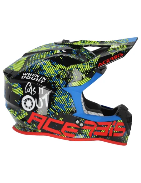 Casco Acerbis Linear Rojo/Amarillo Brillo.