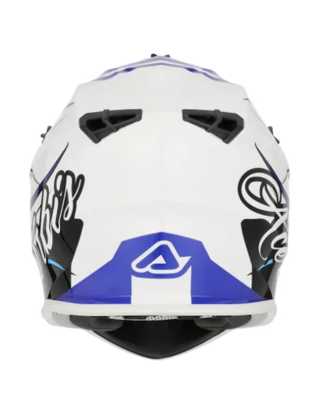 Casco Acerbis Linear Azul/Amarillo Flúor Brillo.