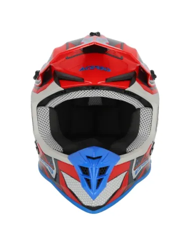Casco Acerbis Linear Rojo/Azul Brillo.